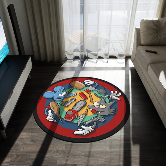 Choose Your Weapon round rug