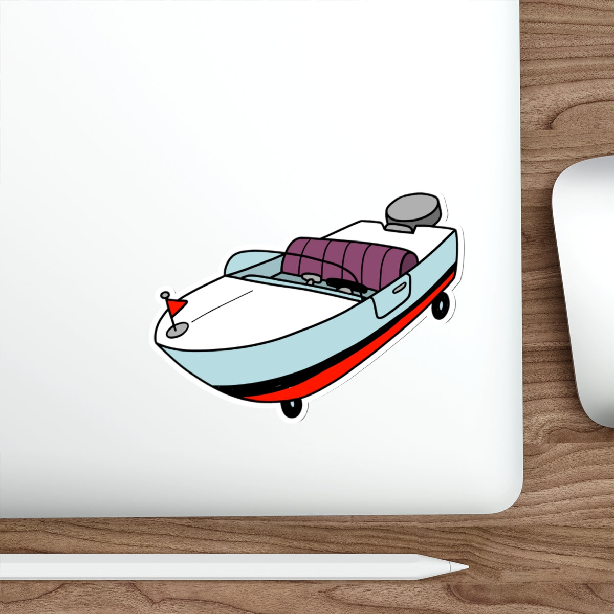 Boatmobile vinyl sticker