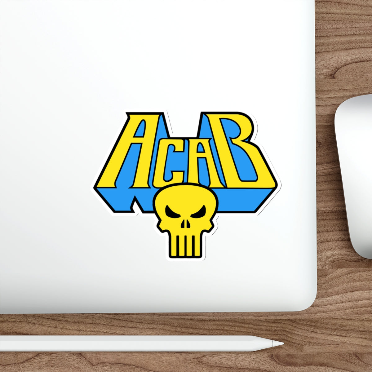 Archaic Corrupt And Broken YELLOW vinyl sticker