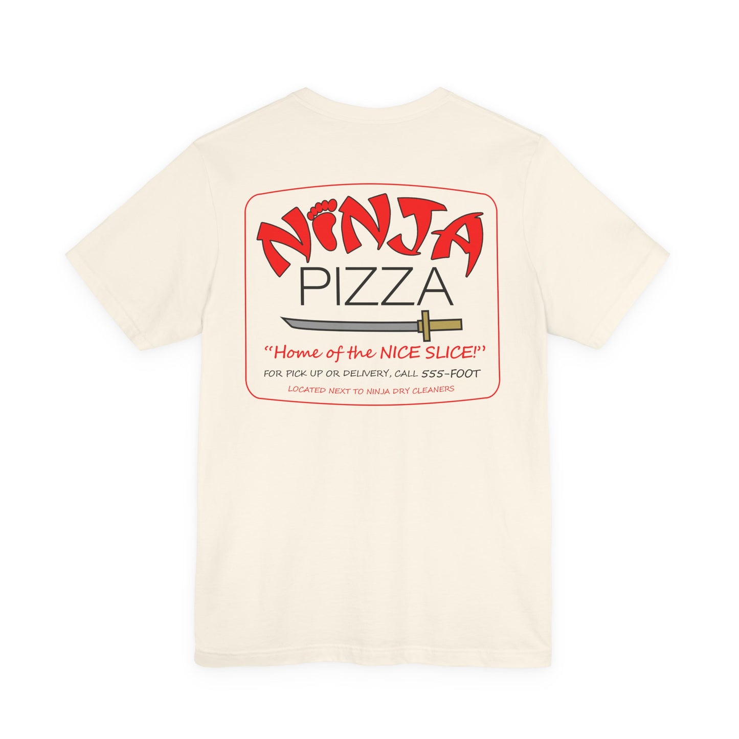 Ninja Pizza double-sided t-shirt