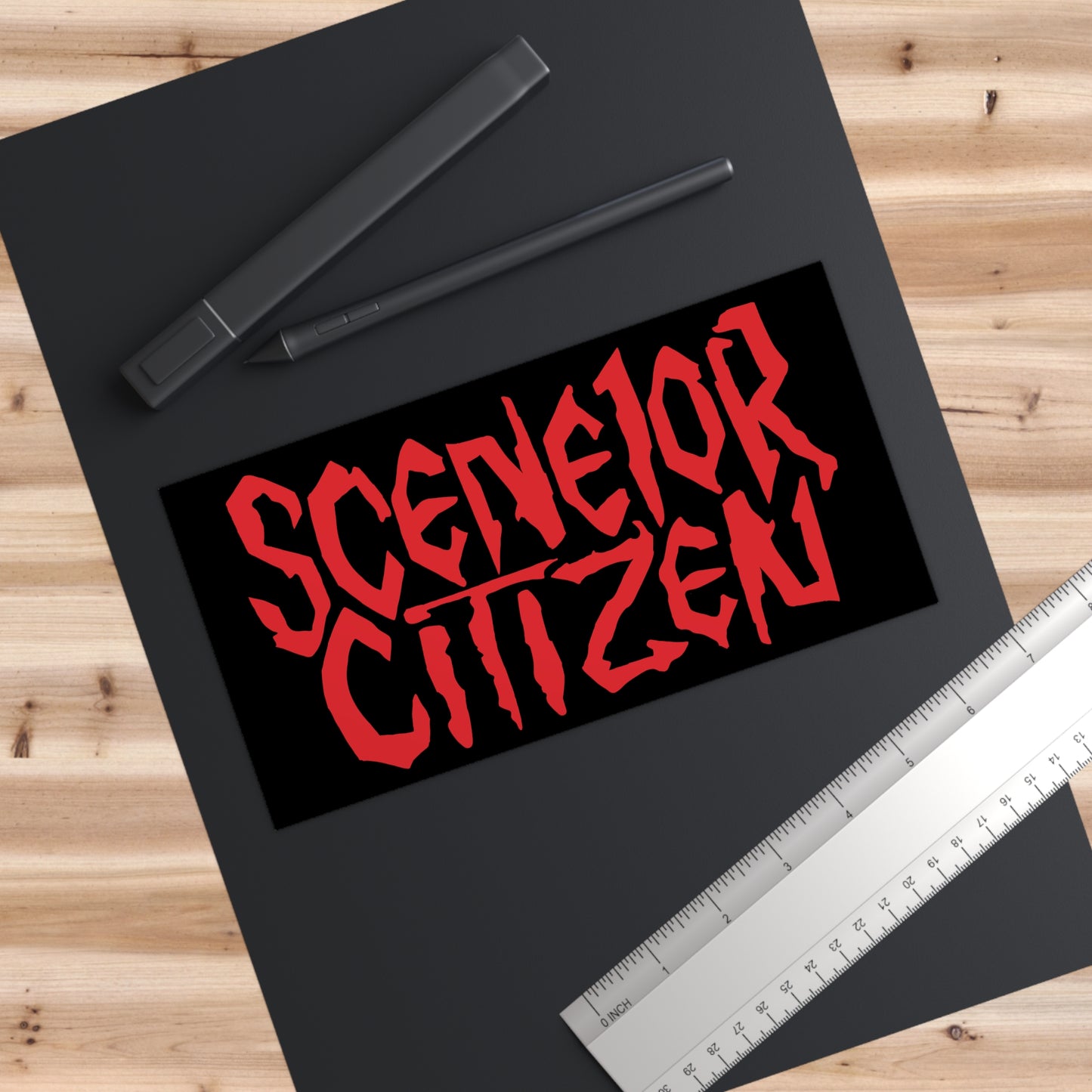Sceneior Citizen bumper sticker
