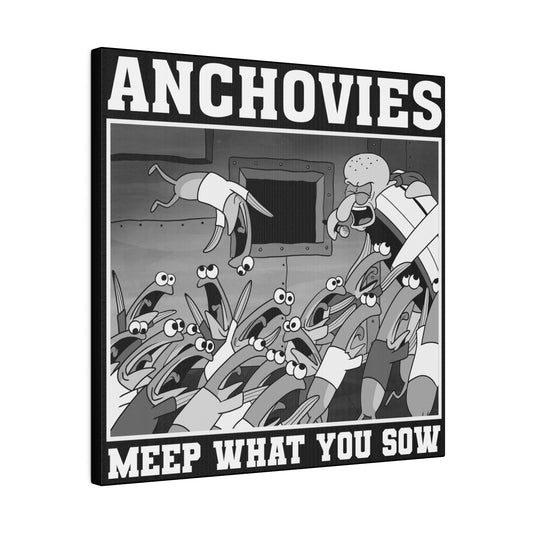 Anchovies Hardcore canvas print