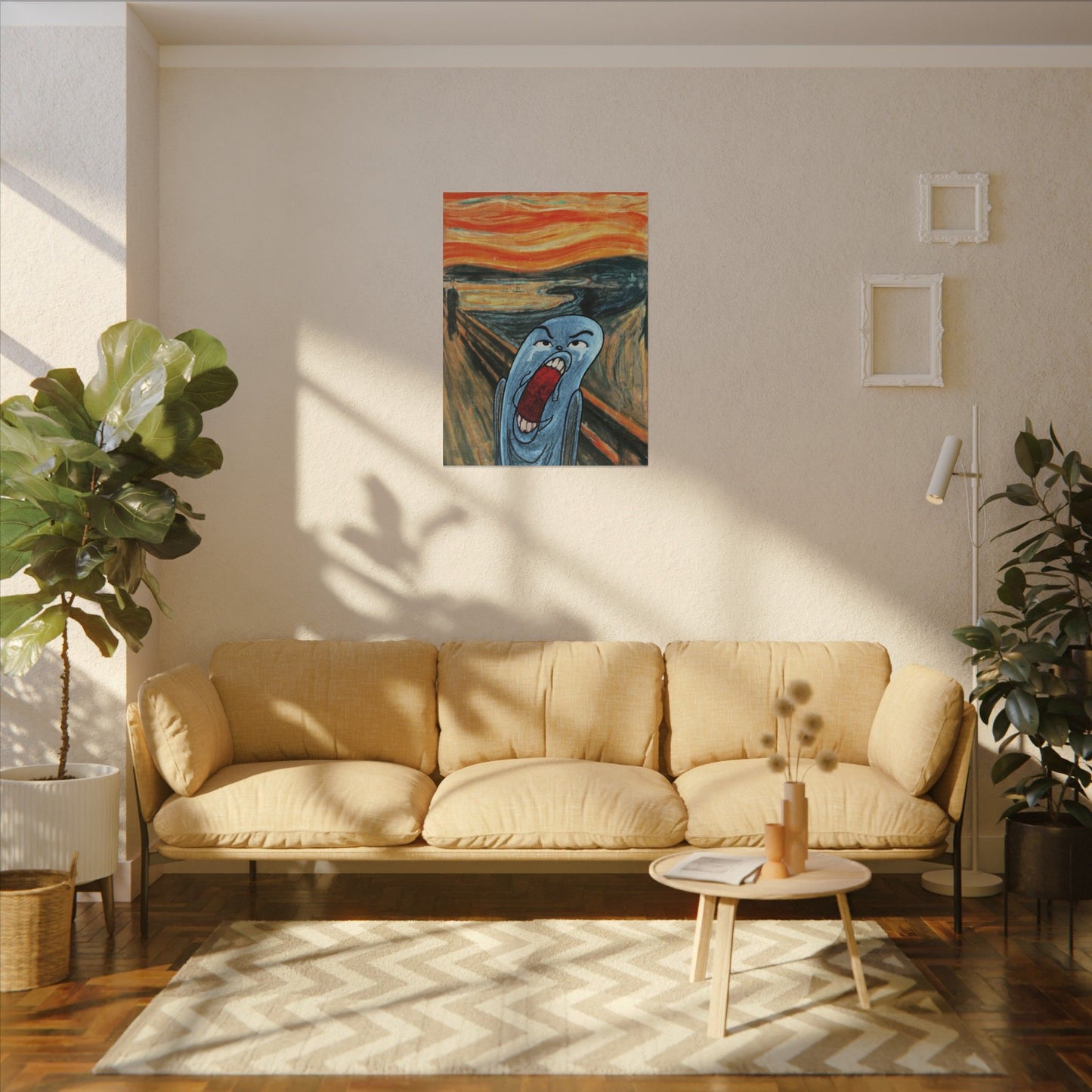 The Ugly Smell Scream canvas print