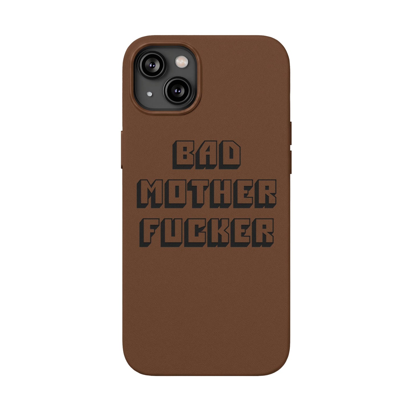 Bad MF faux leather phone case