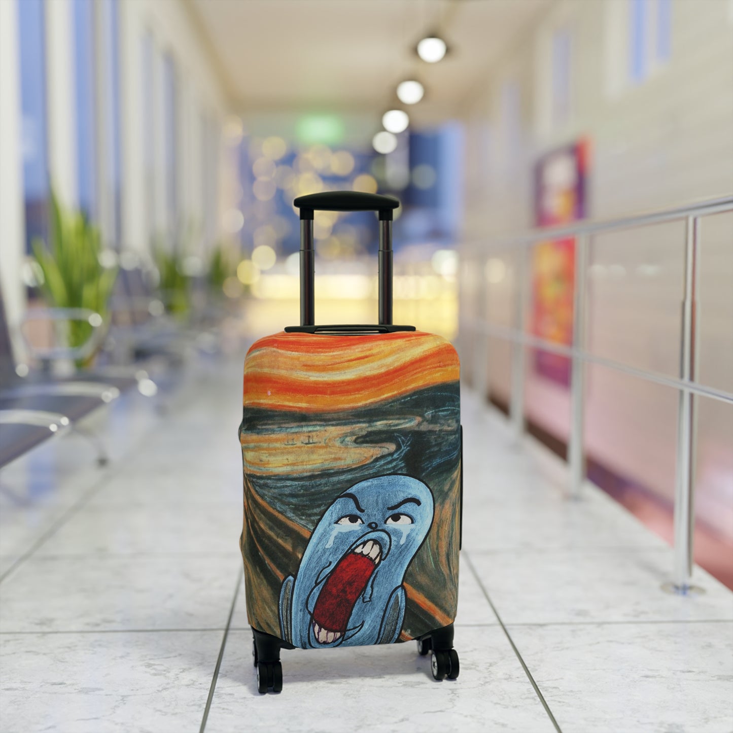 The Ugly Smell Scream luggage cover
