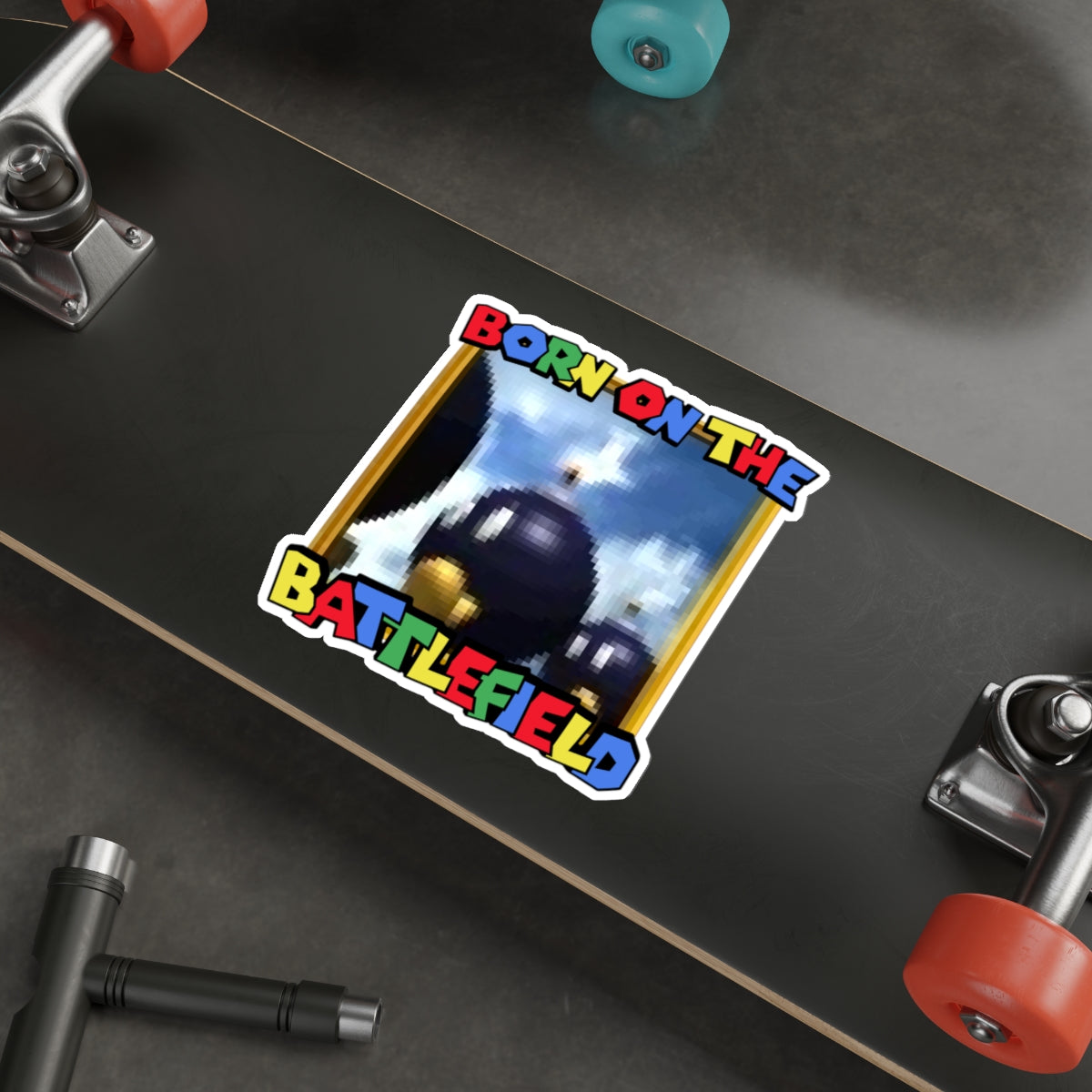 Born On the Battlefield vinyl sticker