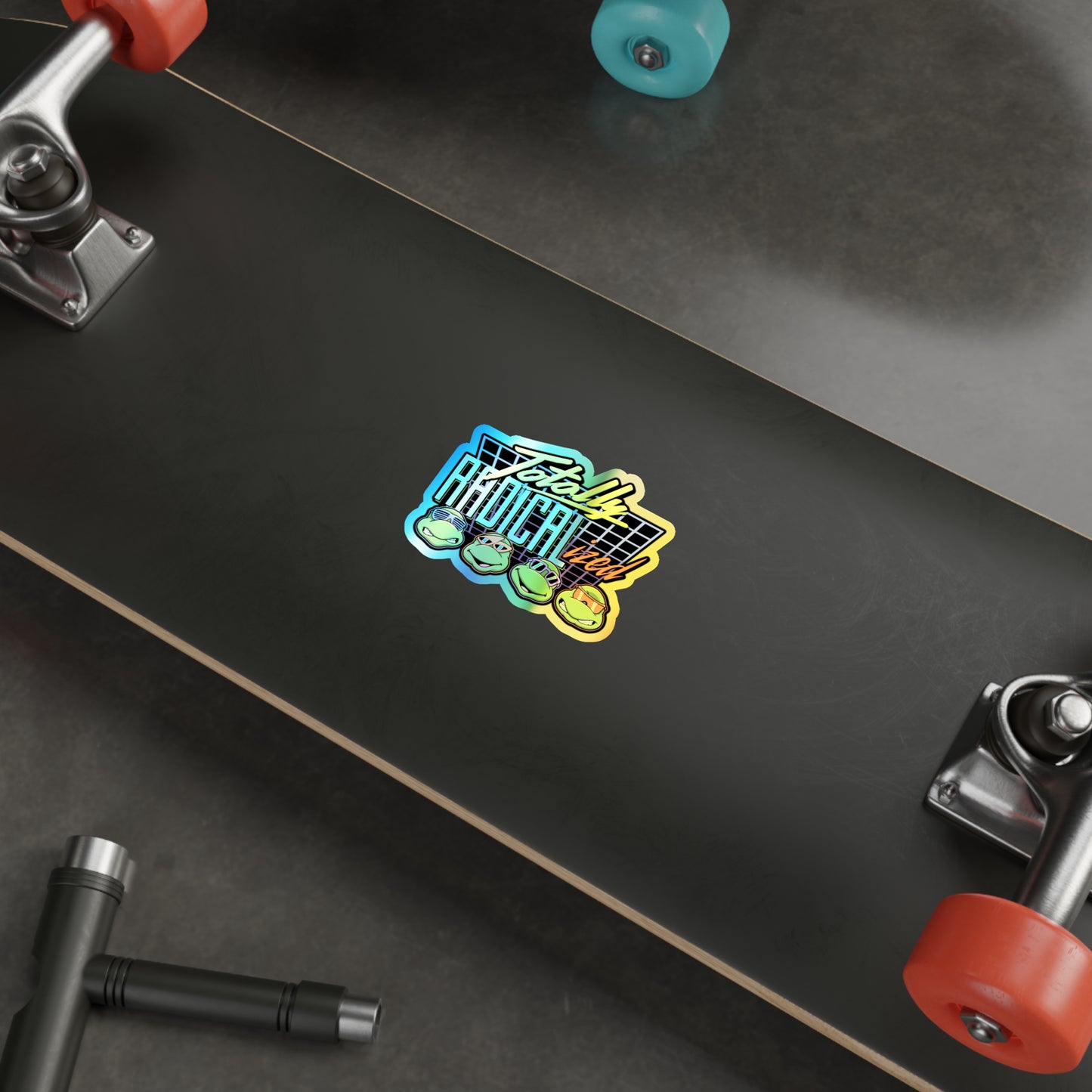 Totally Radicalized holographic vinyl sticker