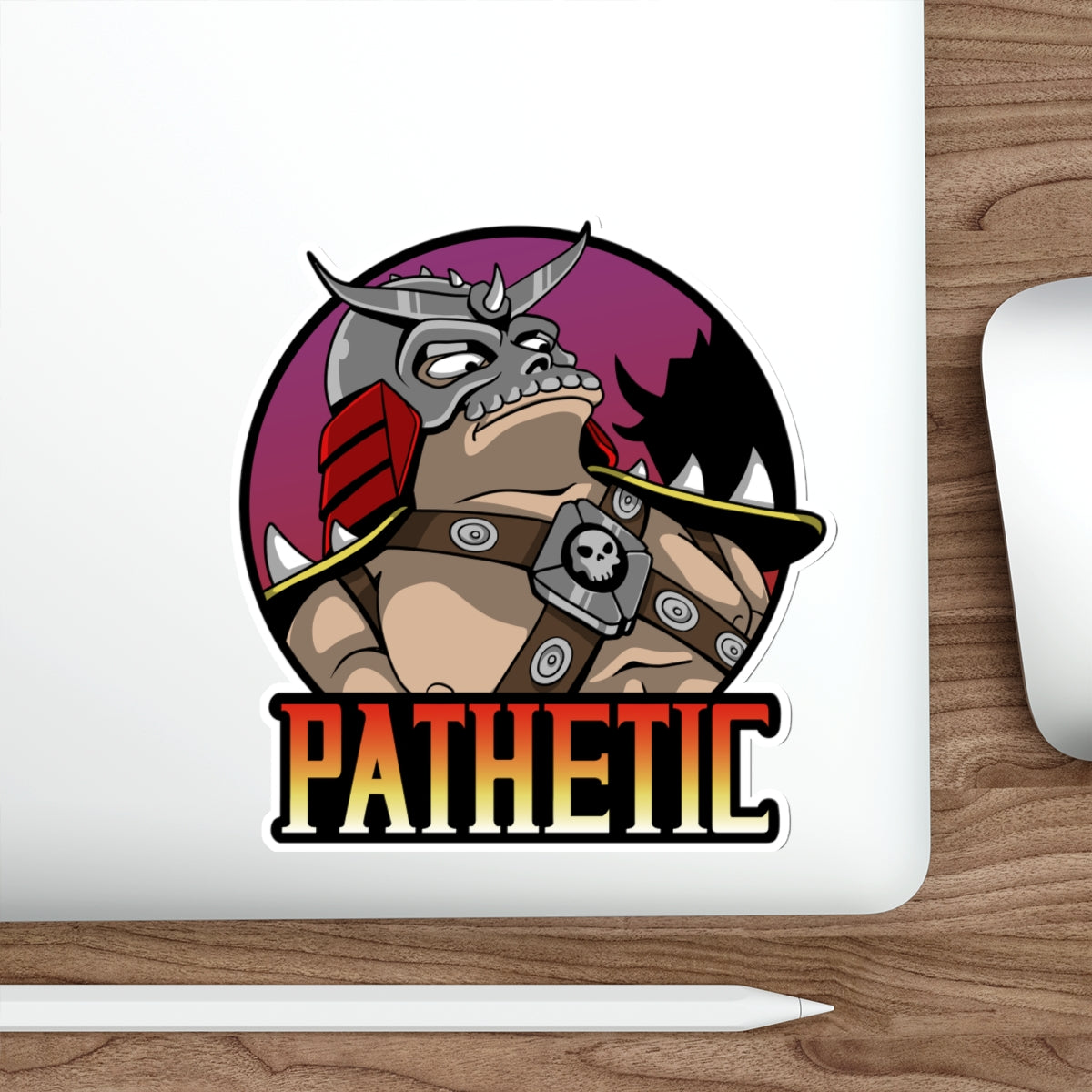 Pathetic vinyl sticker