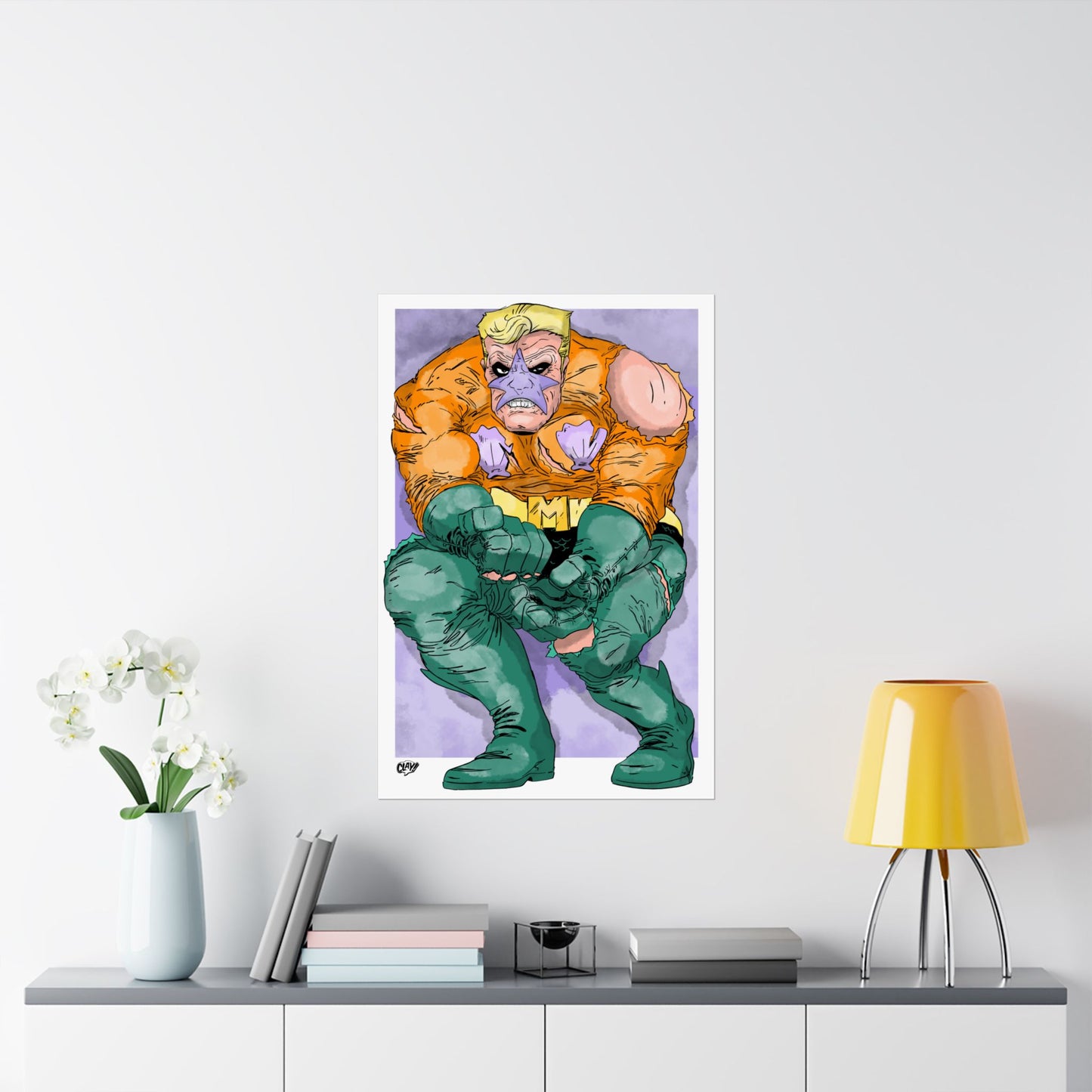 The Sea Knight Triumphant satin poster