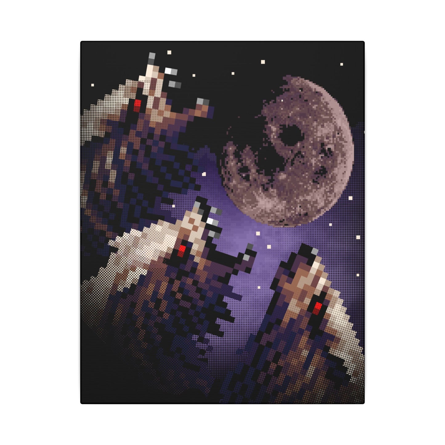 Three Warg Moon canvas print