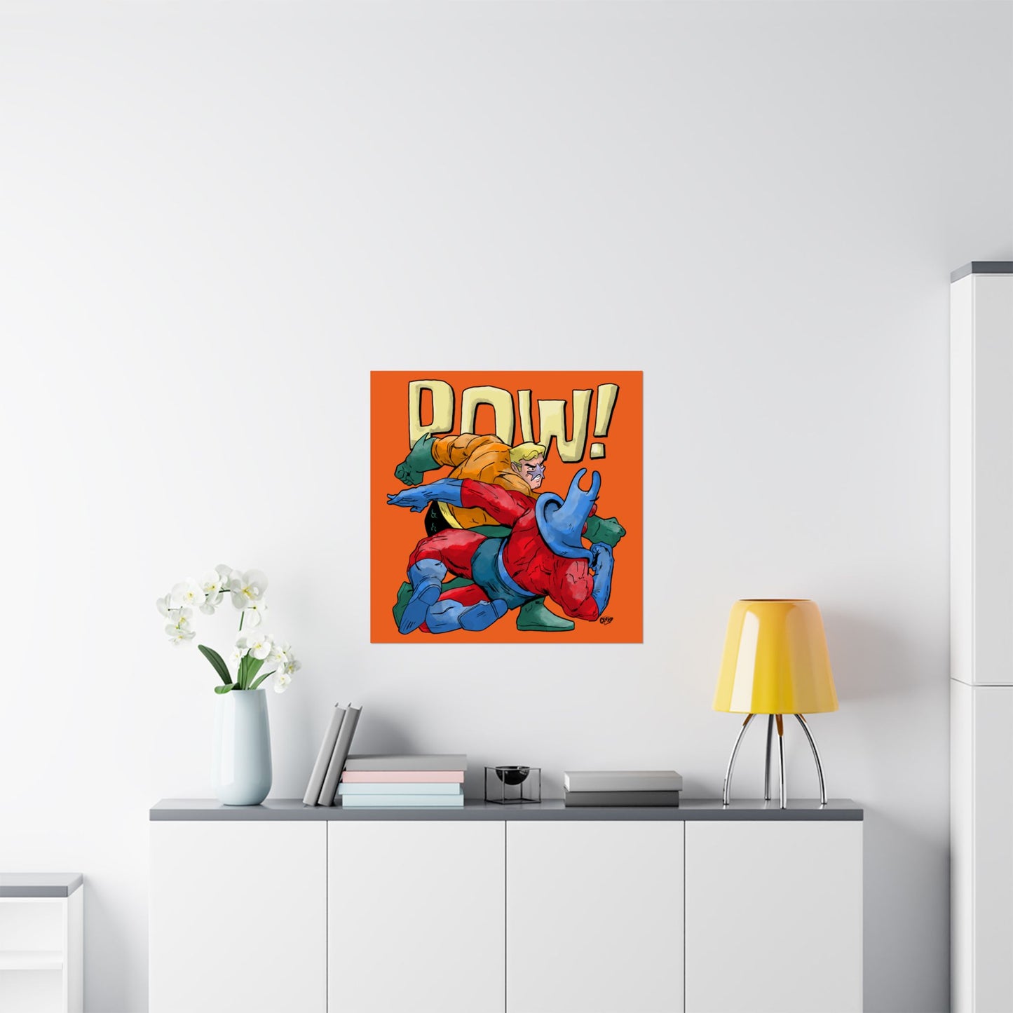The Sea Knight Returns Punch satin poster