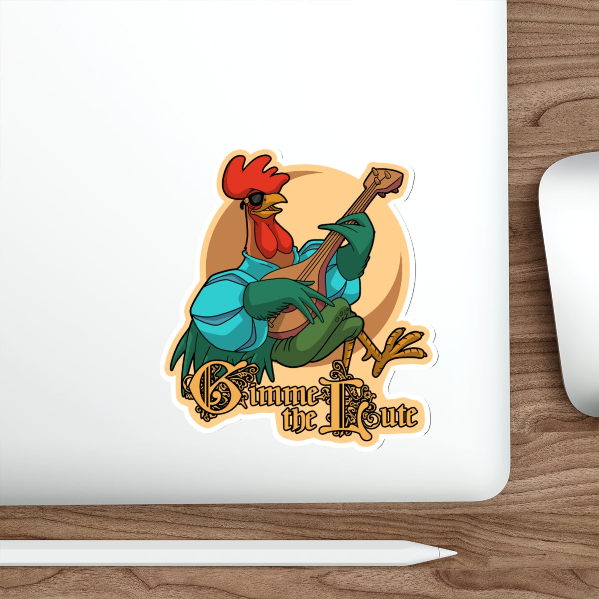 Gimme the Lute vinyl sticker