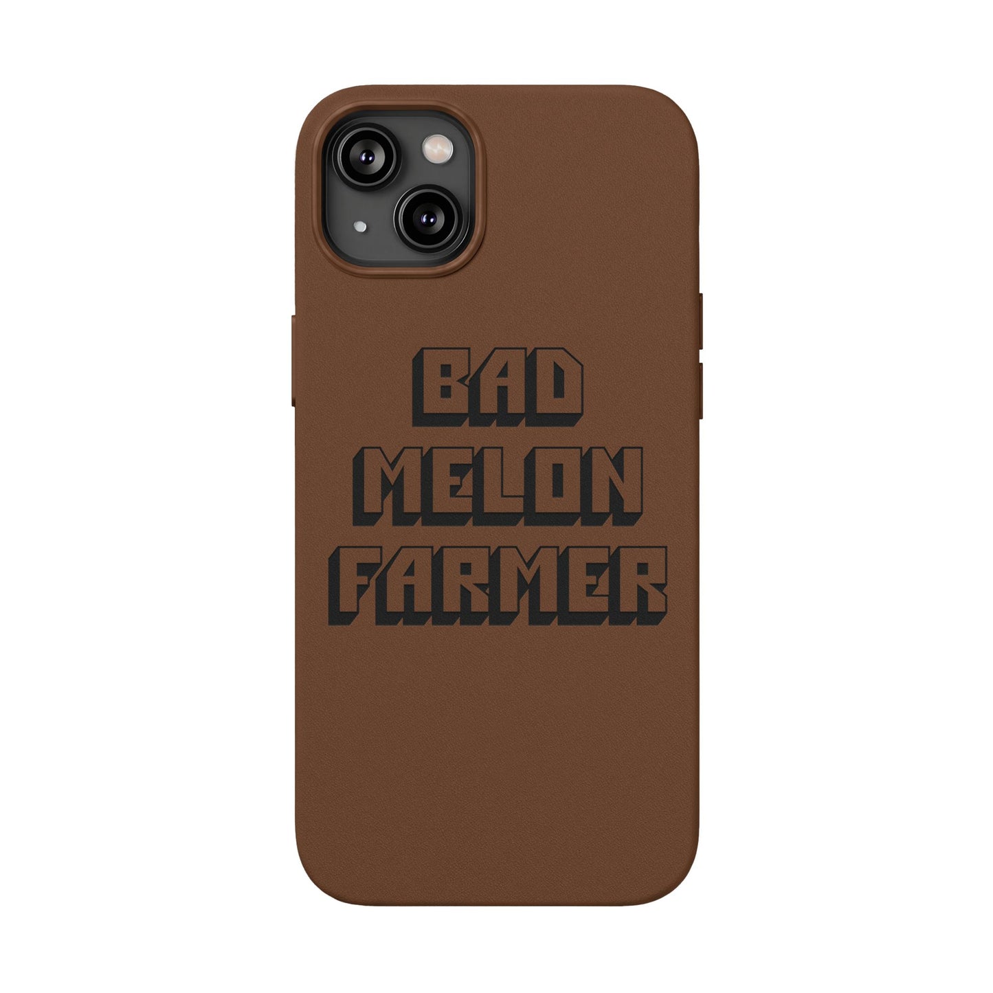 Bad Melon Farmer faux leather phone case