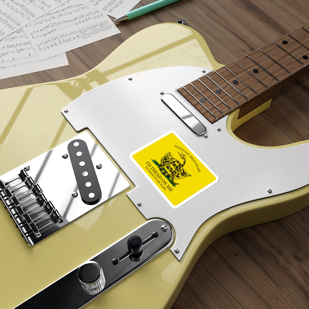 Would You Tread On Me? vinyl sticker