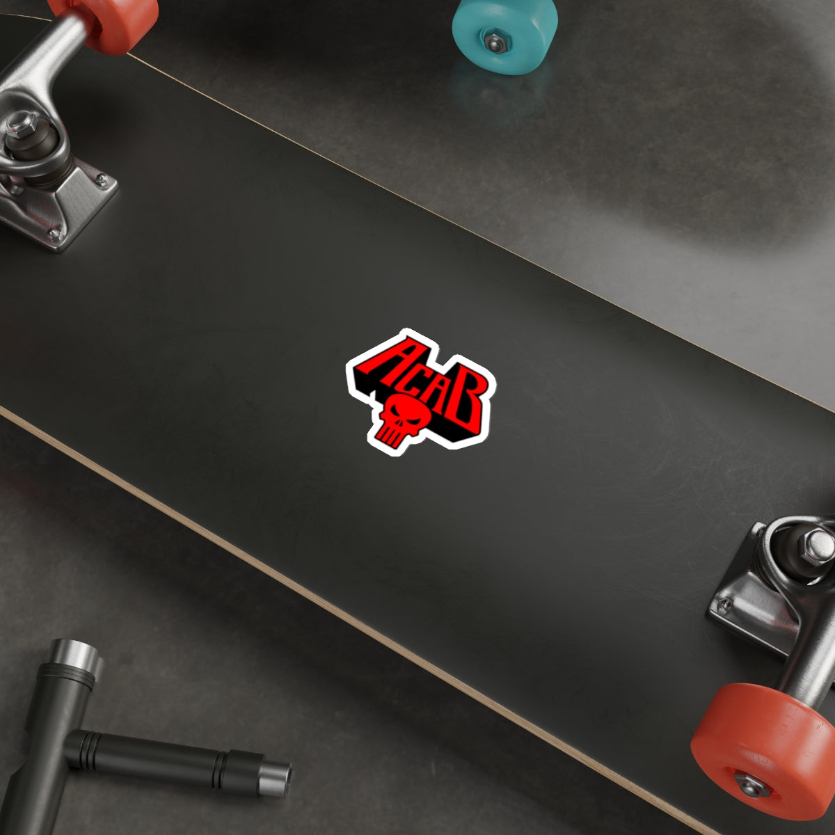 Archaic Corrupt And Broken RED vinyl sticker