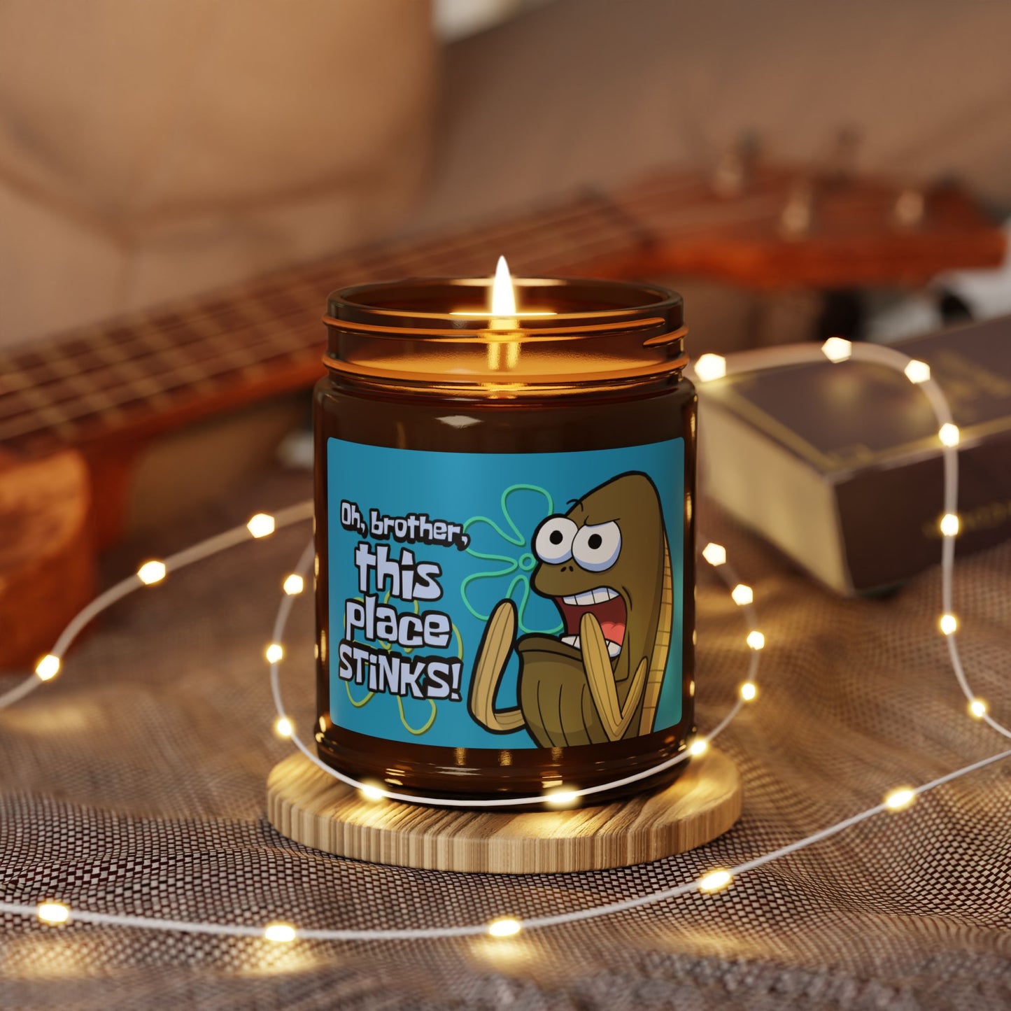 Oh Brother, This Place Stinks scented soy candle