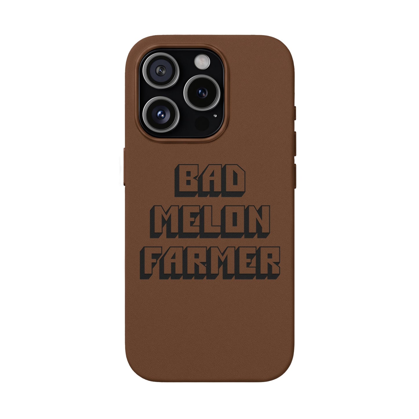 Bad Melon Farmer faux leather phone case
