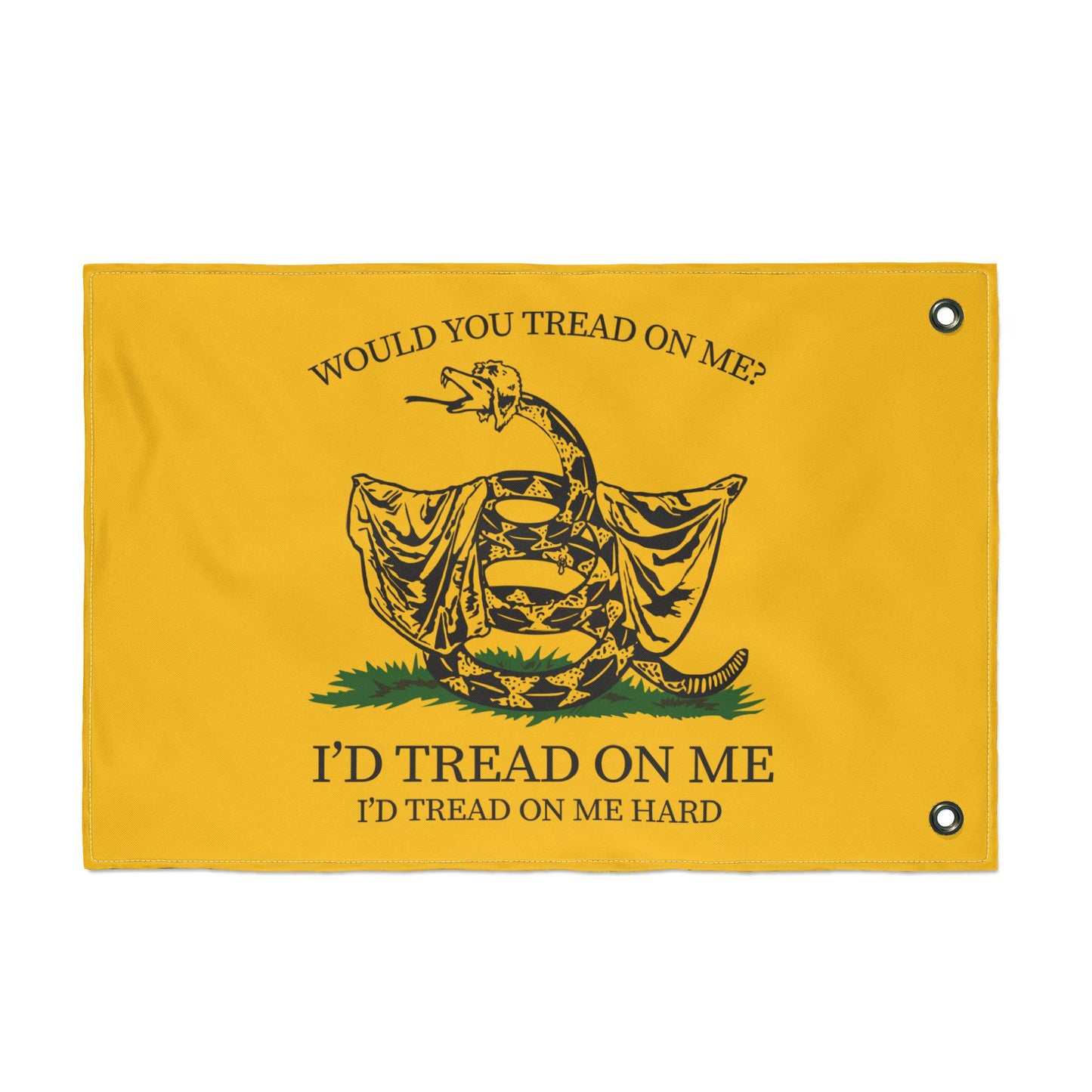 Would You Tread On Me? double-sided flag