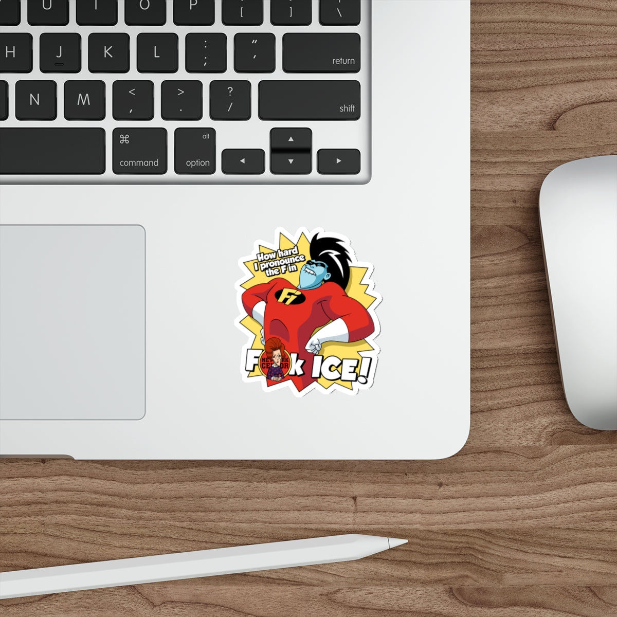 Eff ICE-azoid vinyl sticker