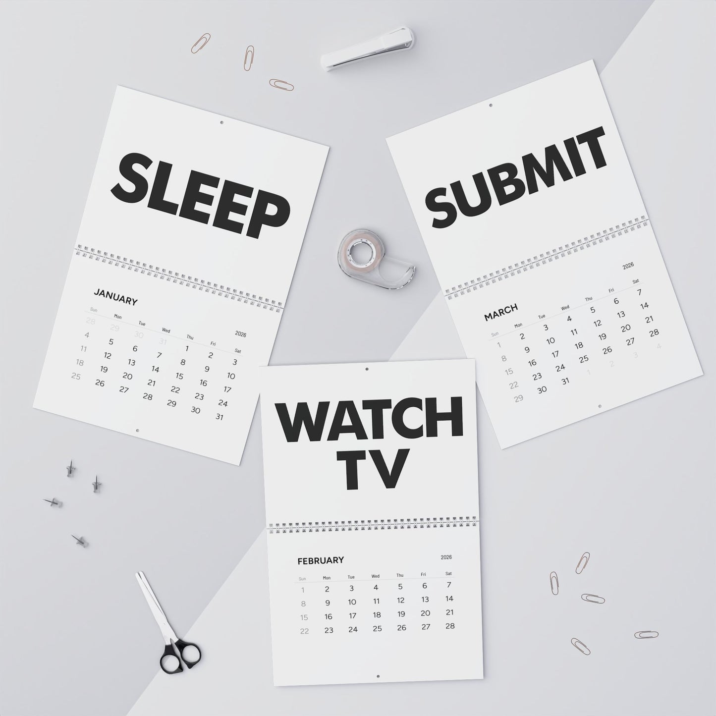 We Sleep They Live 2026 Calendar