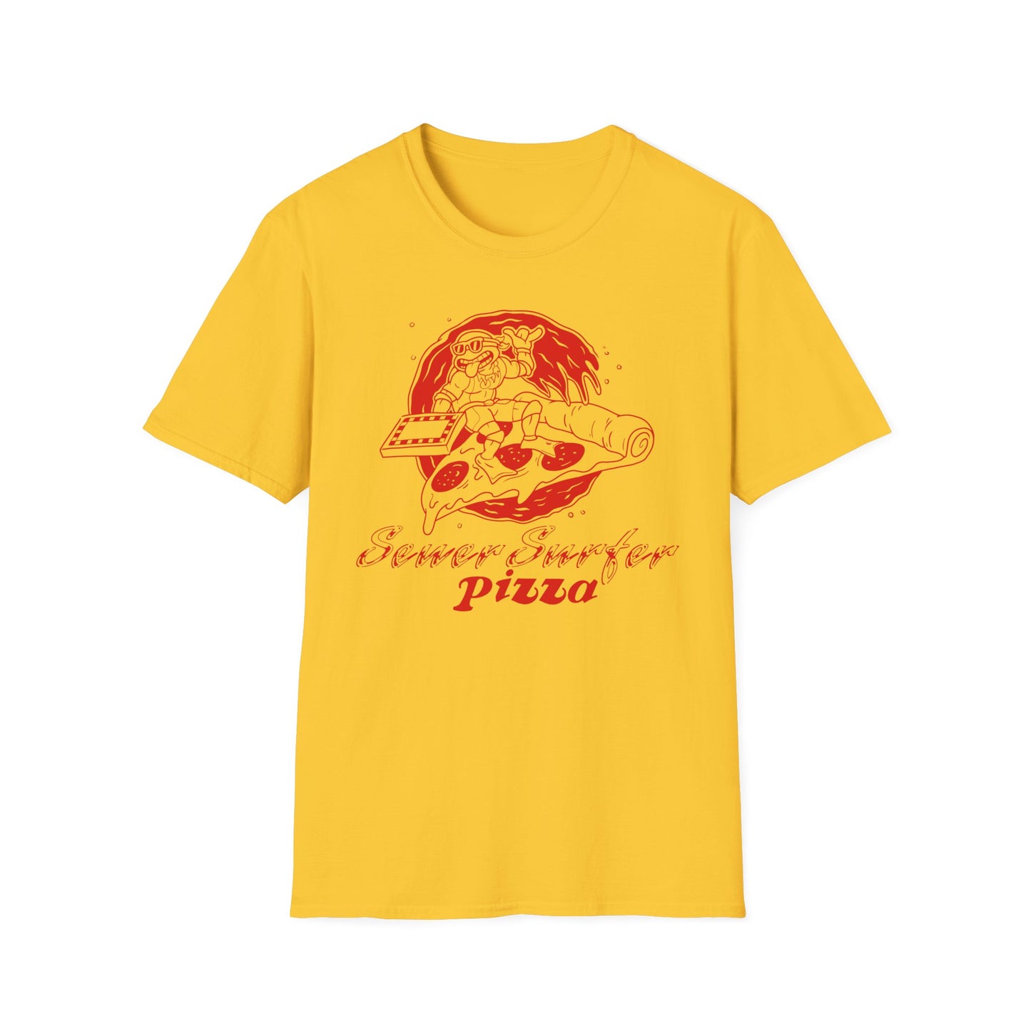 Sewer Surfer Pizza t-shirt