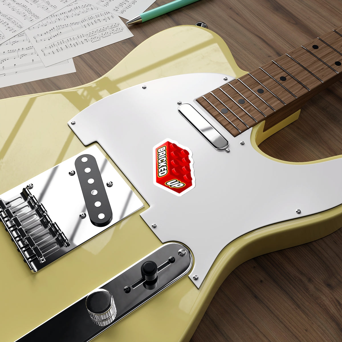 Bricked Up vinyl sticker