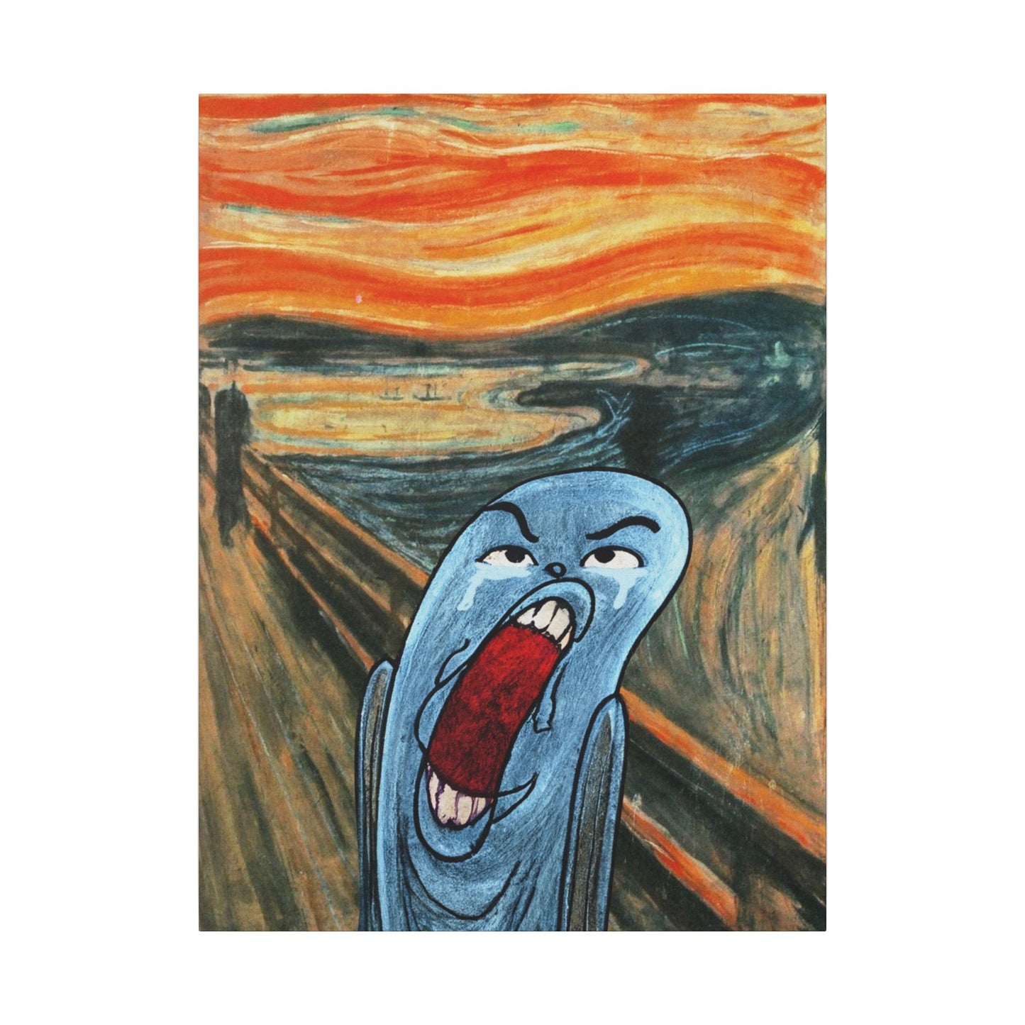 The Ugly Smell Scream canvas print