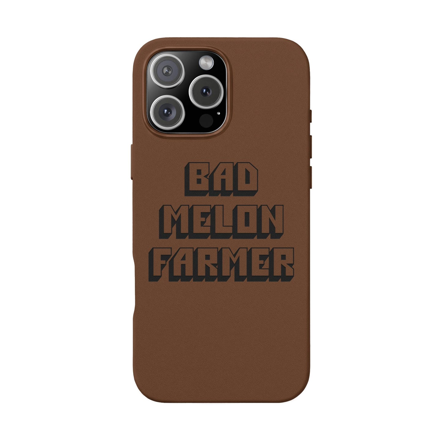 Bad Melon Farmer faux leather phone case