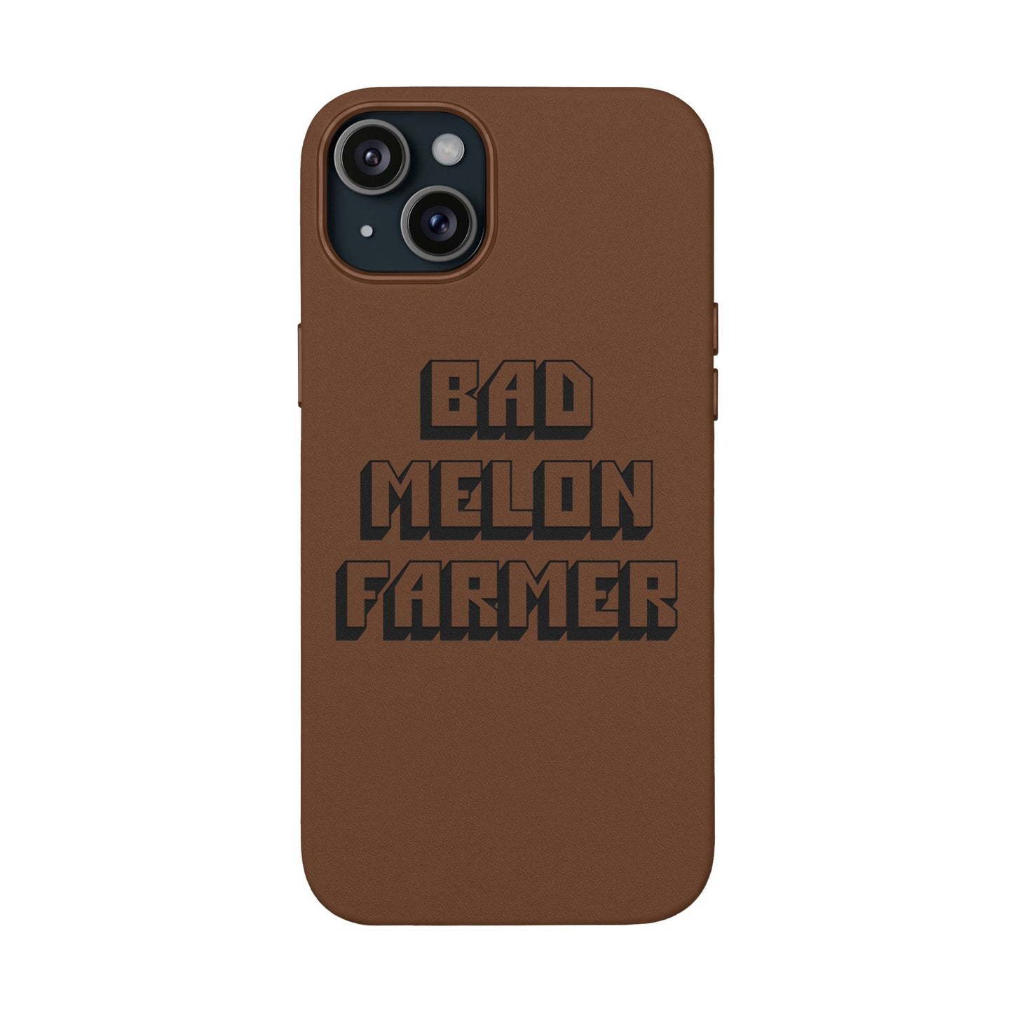 Bad Melon Farmer faux leather phone case