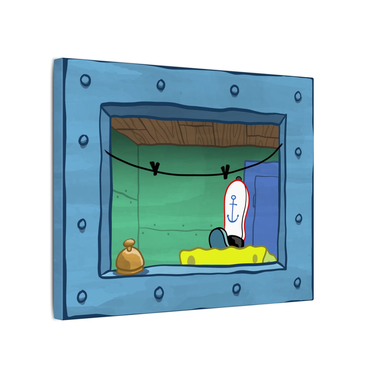 Fry Cook Window canvas print