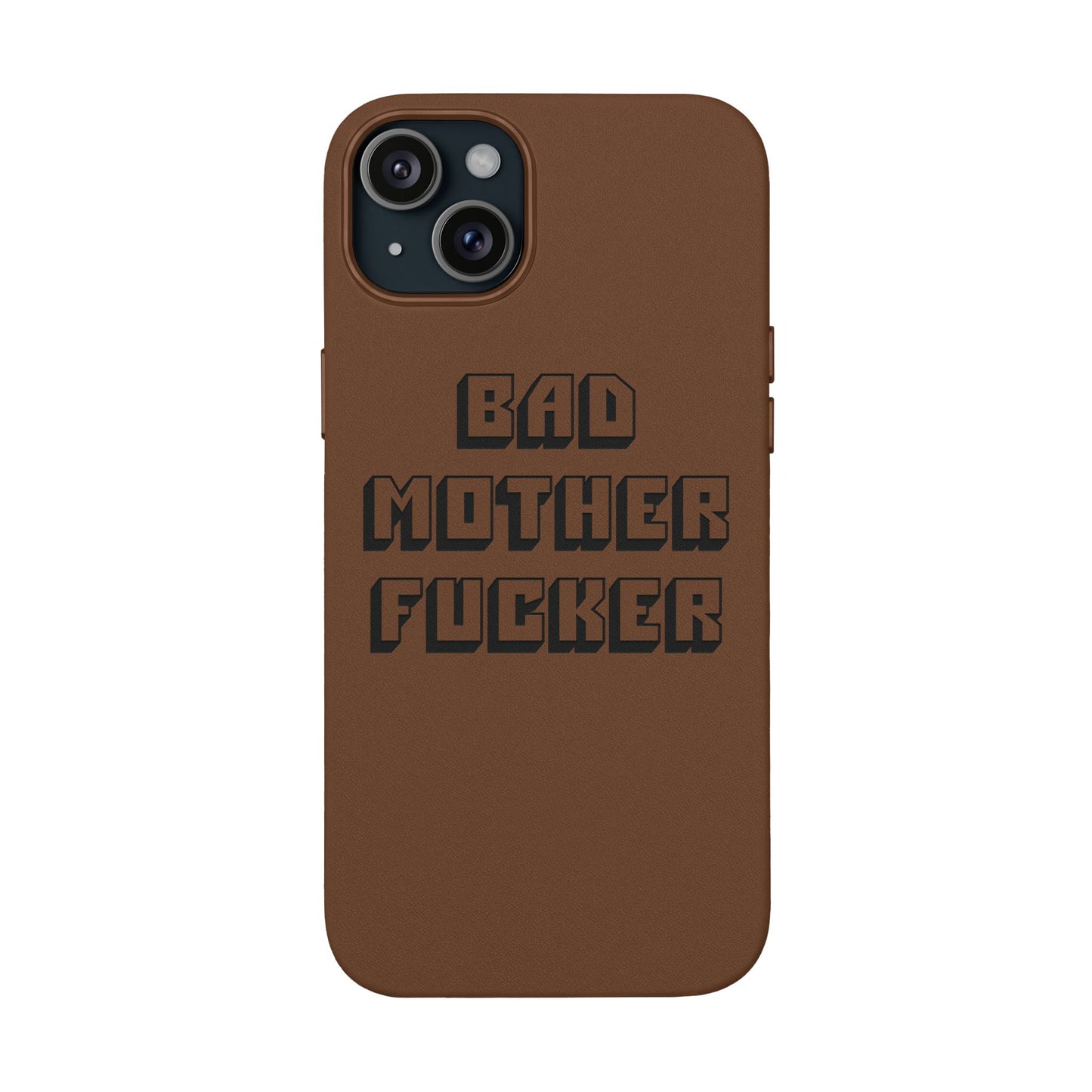 Bad MF faux leather phone case