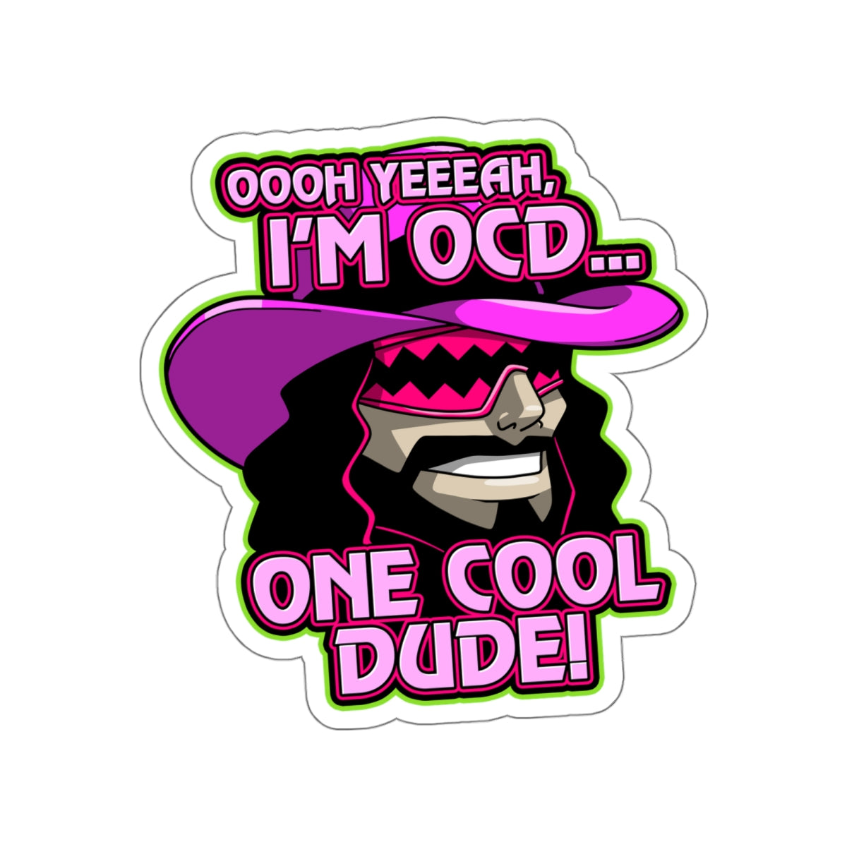 One Cool Dude vinyl sticker