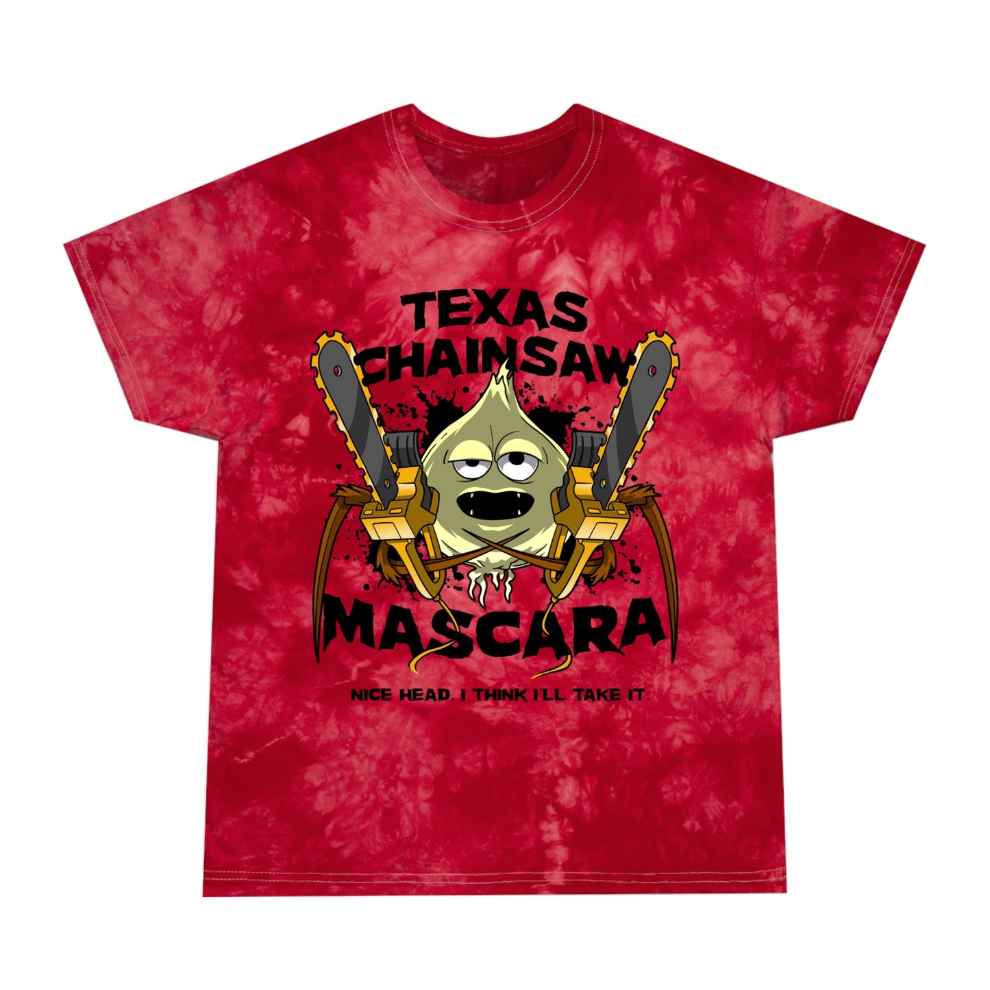 Texas Chainsaw Mascara tie-dye t-shirt