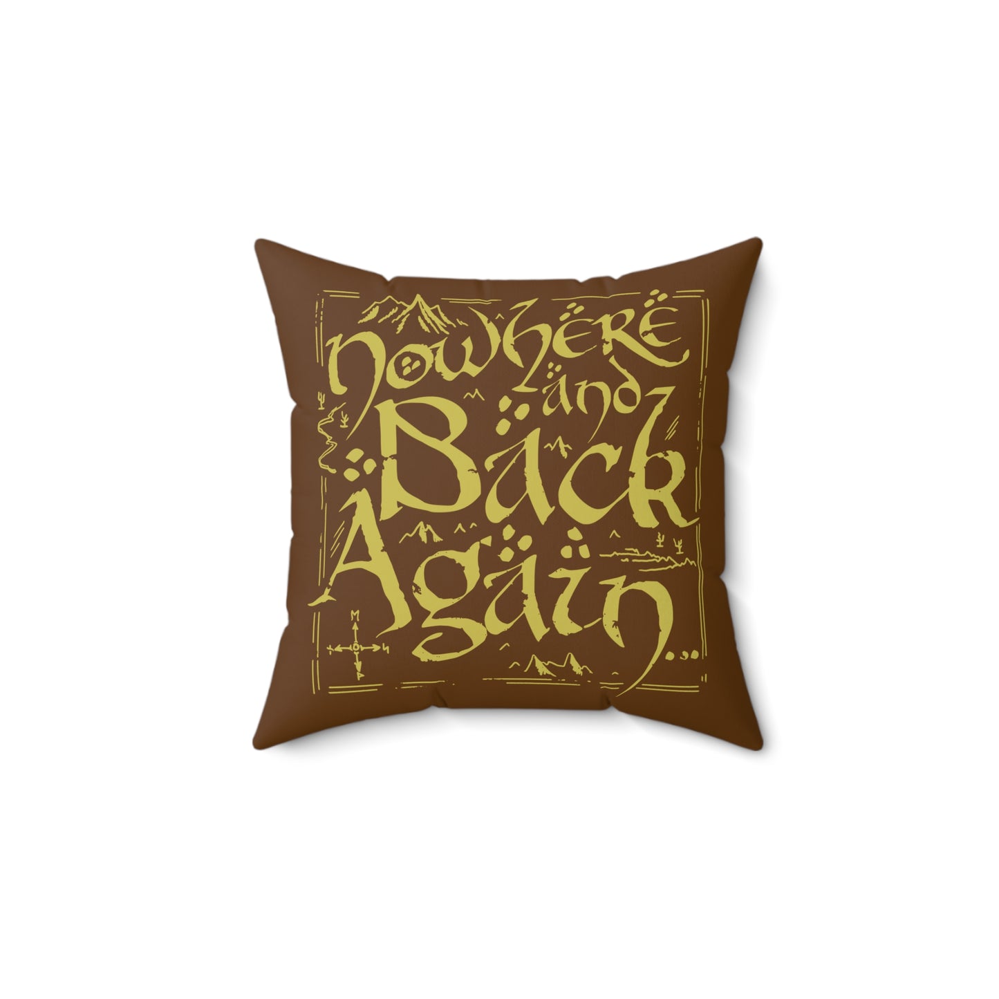 Nowhere and Back Again throw pillow