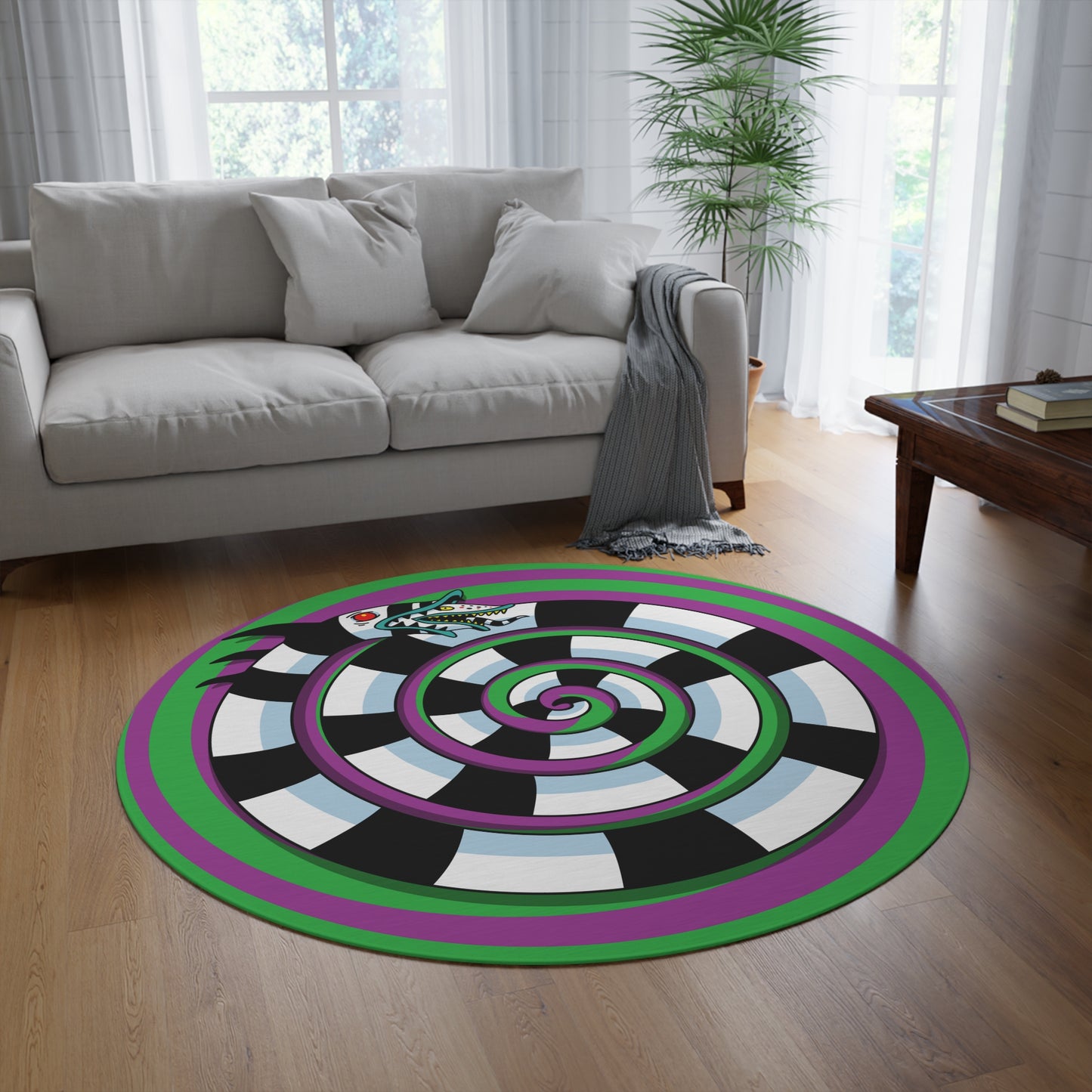 Sandworm round rug