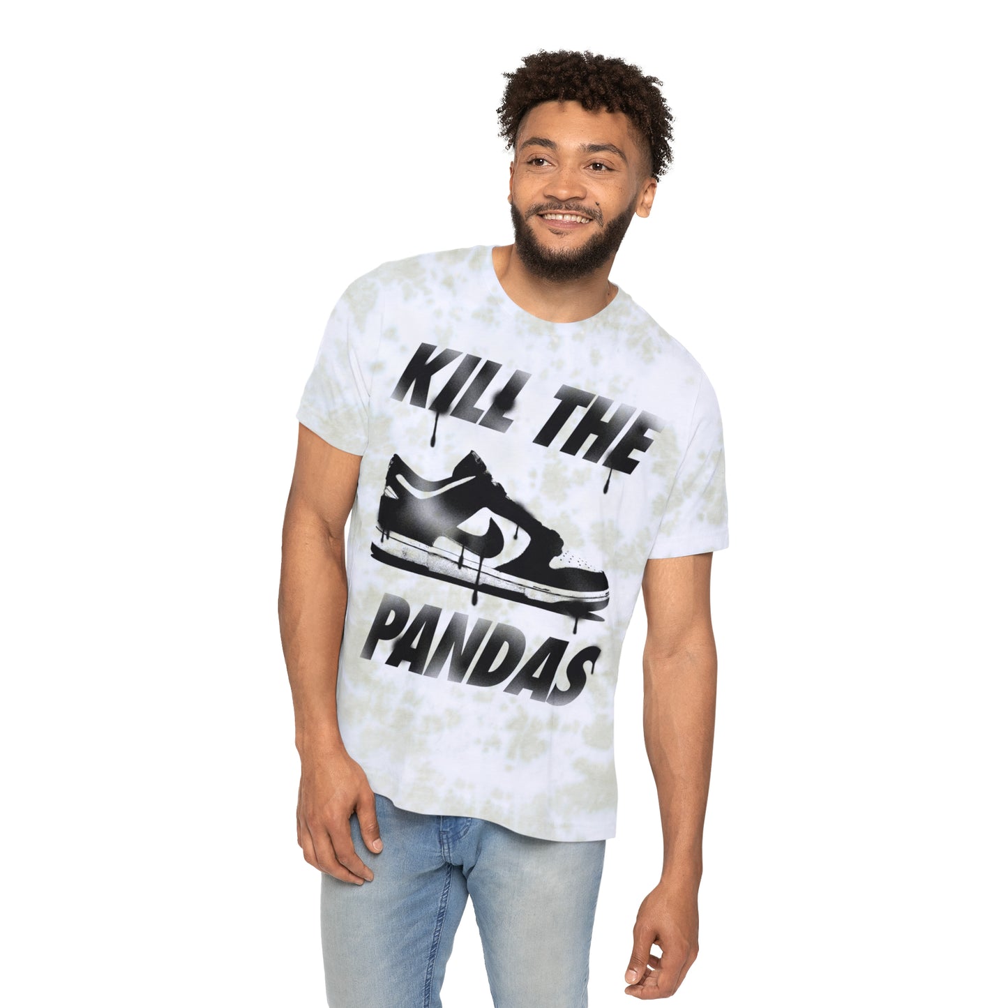 Kill the Pandas tie-dye t-shirt