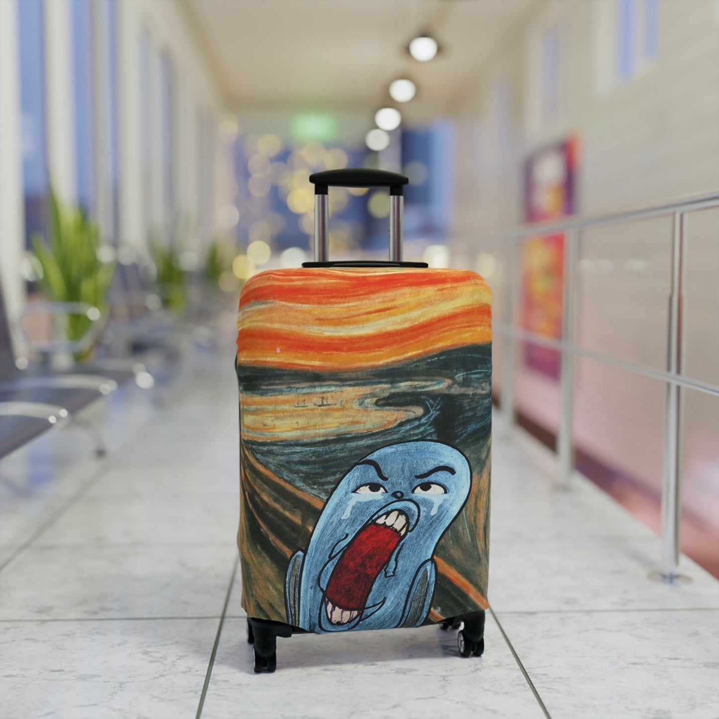 The Ugly Smell Scream luggage cover
