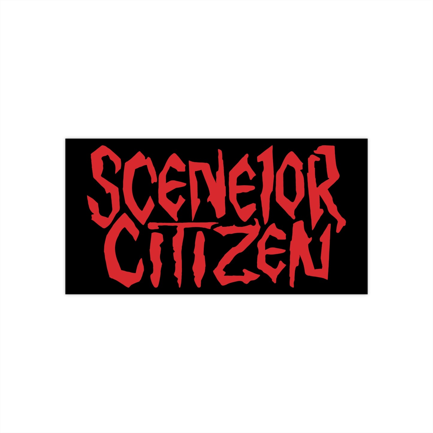 Sceneior Citizen bumper sticker
