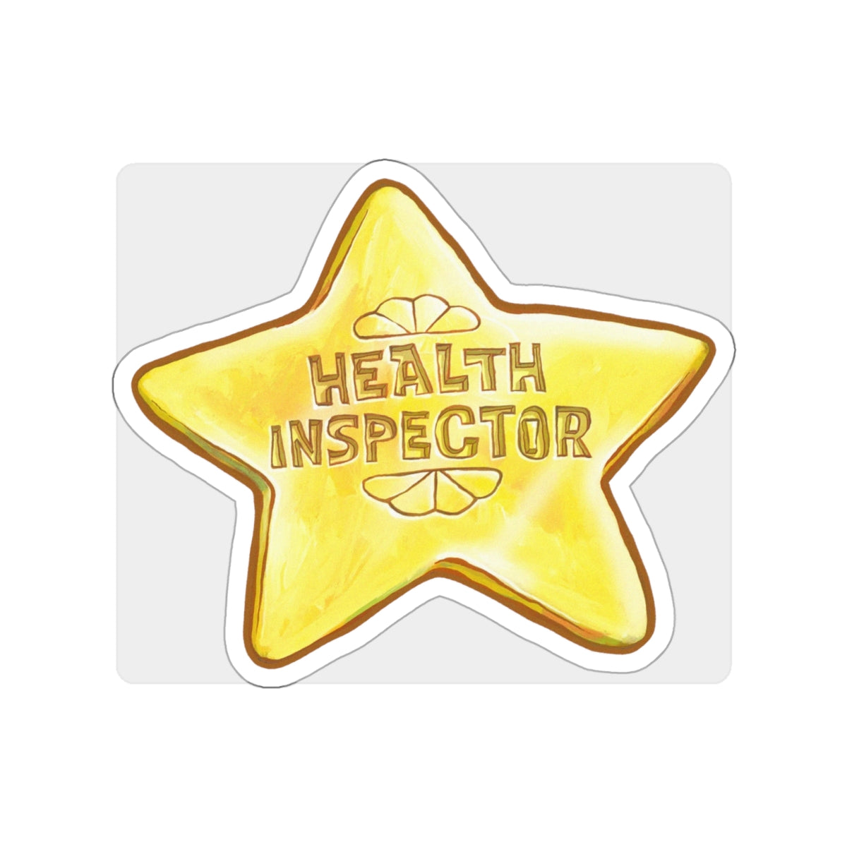 BB Health Inspector vinyl sticker