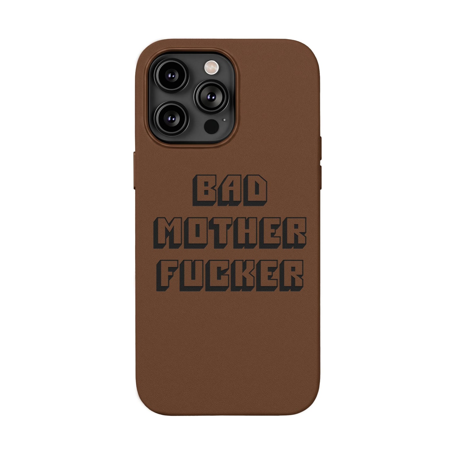 Bad MF faux leather phone case