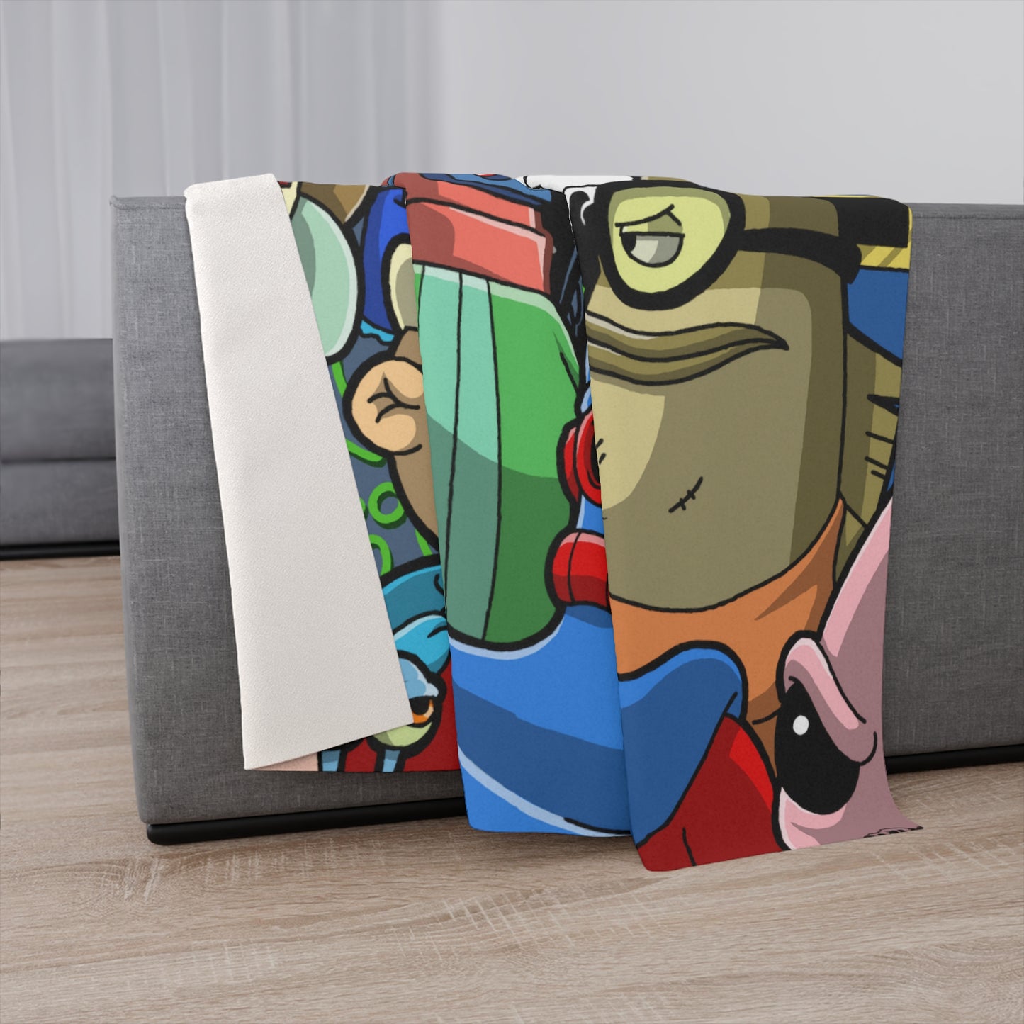 Good Vs EVIL sherpa fleece blanket