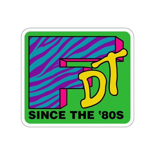 I Want My FDT Zebra vinyl sticker