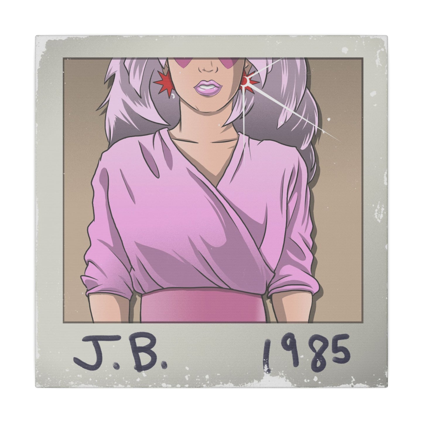JB 1985 12" X 12" canvas print