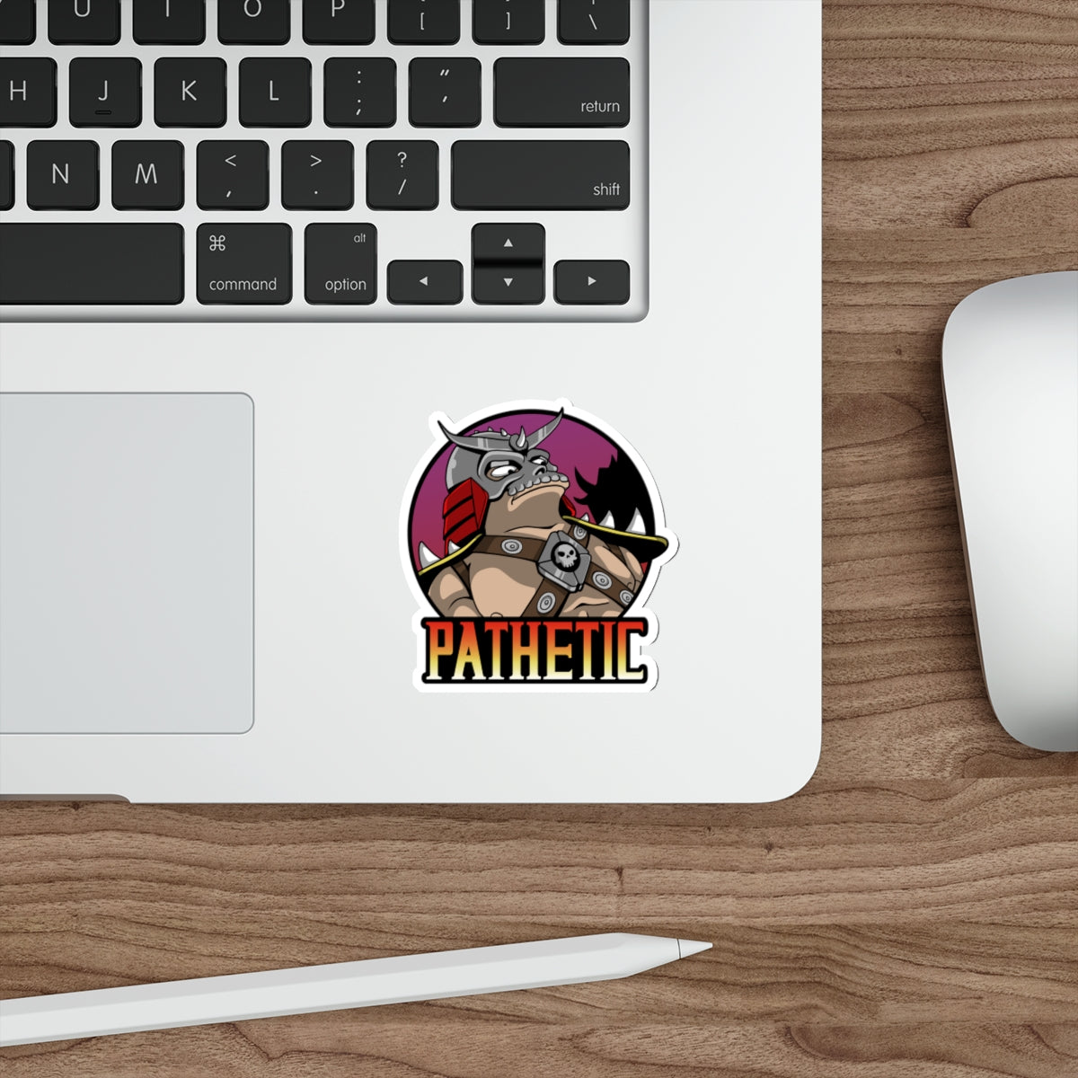 Pathetic vinyl sticker