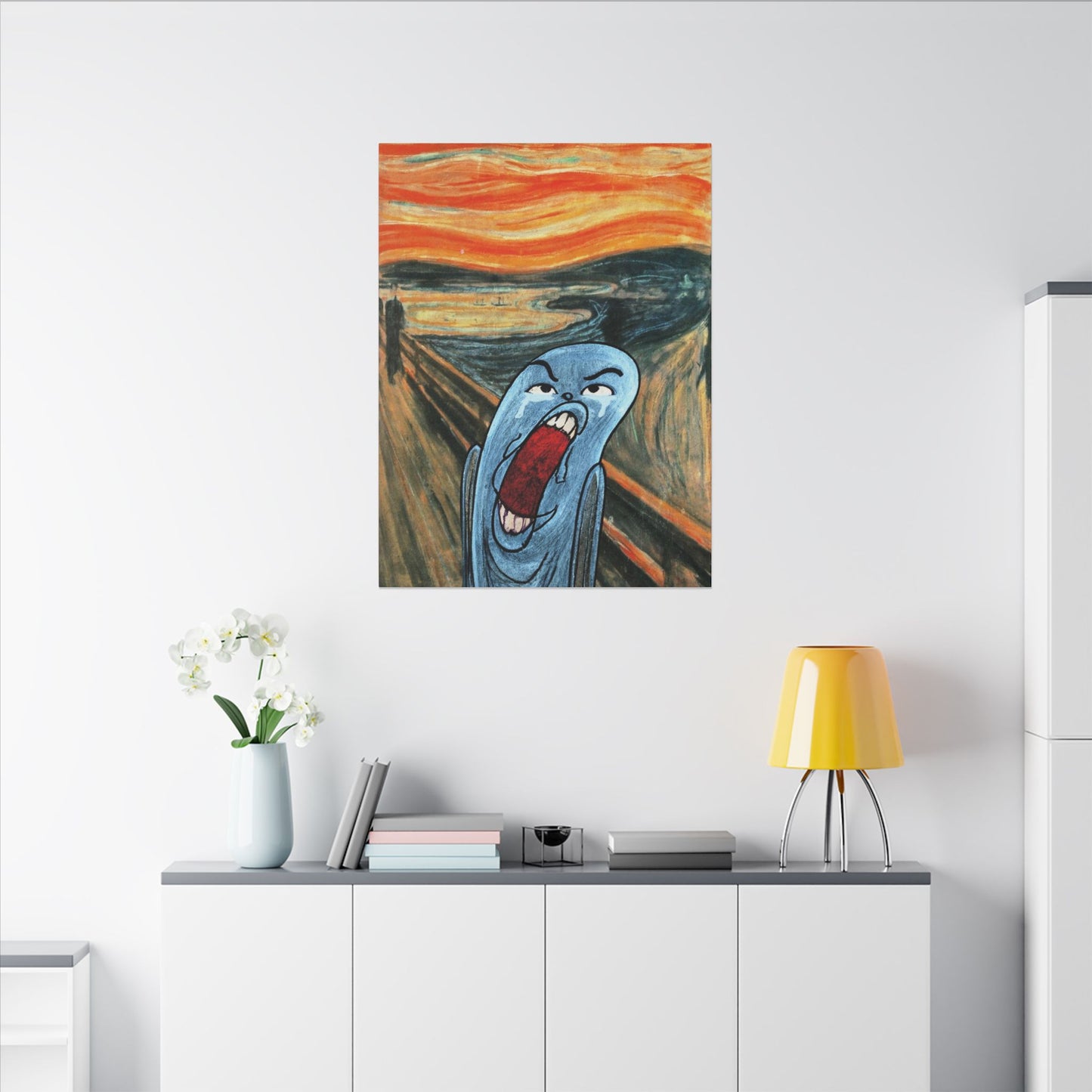The Ugly Smell Scream canvas print