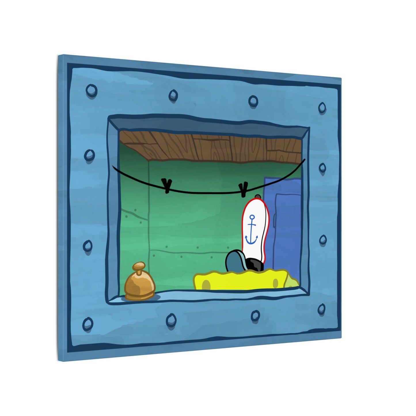 Fry Cook Window canvas print