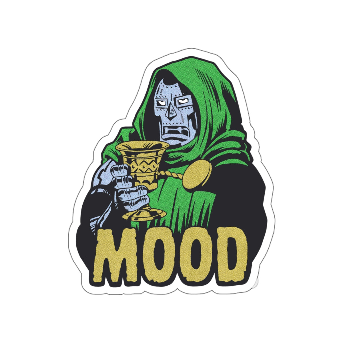 DOOM MOOD vinyl sticker