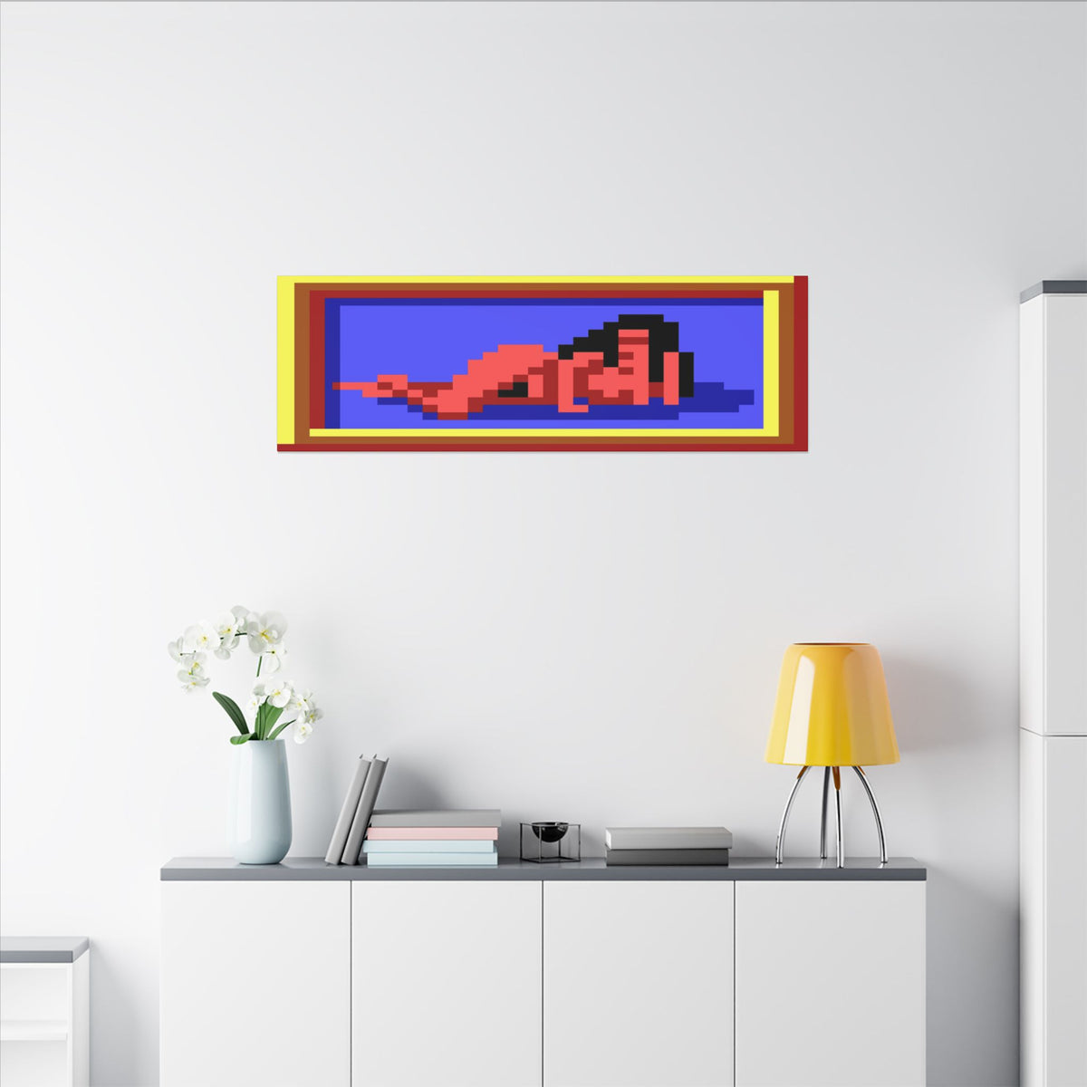 Lefty's Lo Rez Lady 60" x 20" canvas print