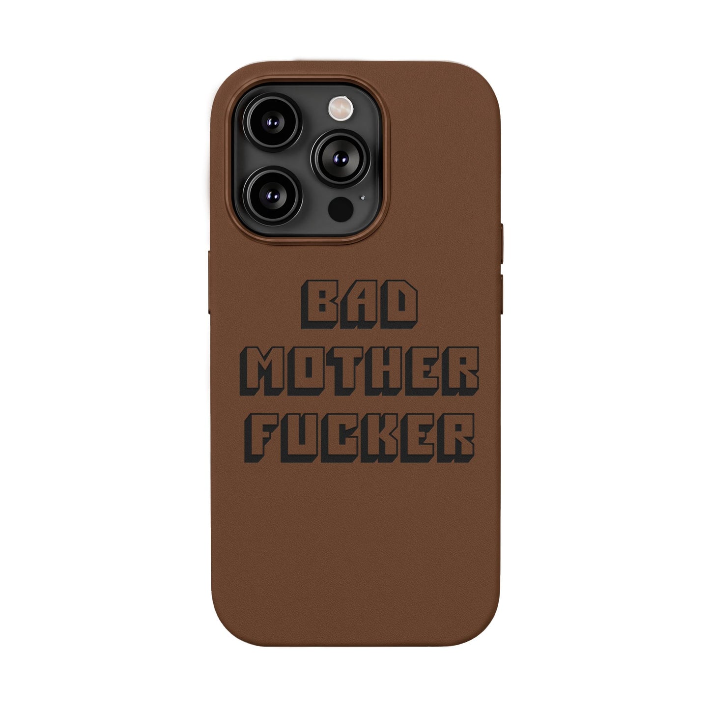 Bad MF faux leather phone case