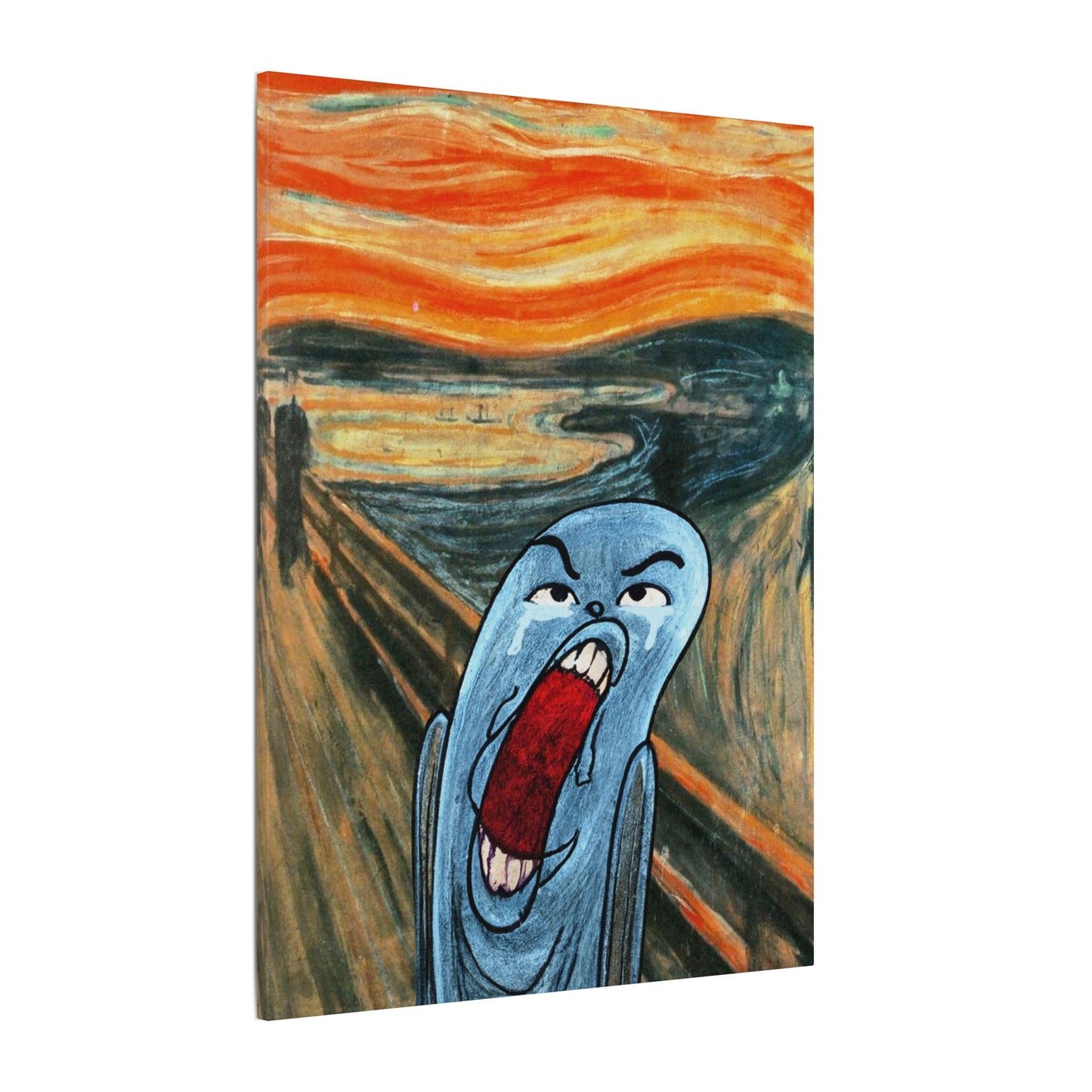 The Ugly Smell Scream canvas print